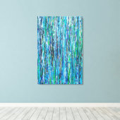 Water Onder de Brug 24x36 Verpakt Canvas Afdruk (Insitu (Houten vloer))