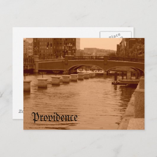 Water onder de brug briefkaart (Voorkant / Achterkant)