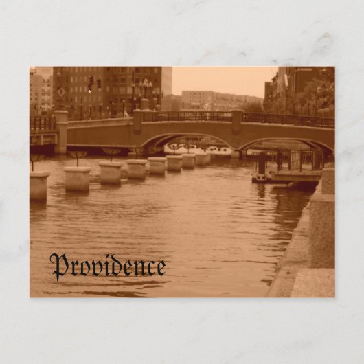 Water onder de brug briefkaart (Voorkant)