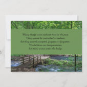 Water onder de brug Fotokaart (Achterkant)