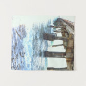 "WATER ONDER DE BRUG"-TAPESTRIE (50 x 60 inch) Wandkleed (Voorkant (horizontaal))