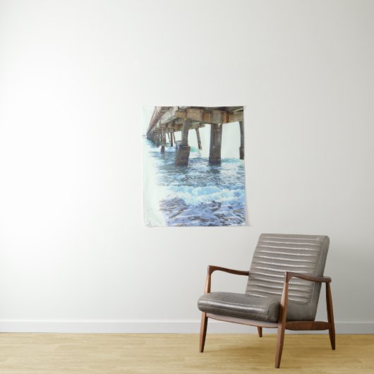 "WATER ONDER DE BRUG"-TAPESTRIE (50 x 60 inch) Wandkleed (In situ)