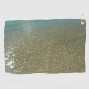 Water op Abstracte Natuur Beach I Fotografie Golfhanddoek