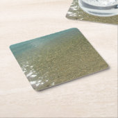 Water op Abstracte Natuur Beach I Fotografie Kartonnen Onderzetters (Schuin)