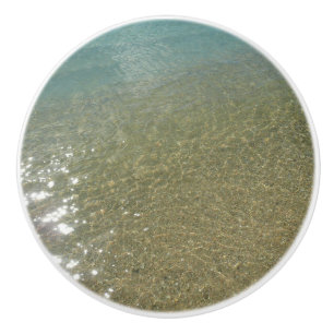 Water op Abstracte Natuur Beach I Fotografie Keramische Knop