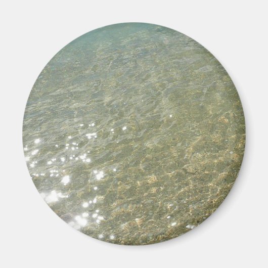 Water op Abstracte Natuur Beach I Fotografie Magneet (Voorkant)