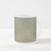 Water op Abstracte Natuur Beach I Fotografie Matglas Koffiemok (Voorkant rechts)