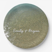 Water op Abstracte Natuur Beach I Fotografie Papieren Bordje (Voorkant)