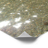 Water op Abstracte Natuur Beach I Fotografie Poster (Hoek)