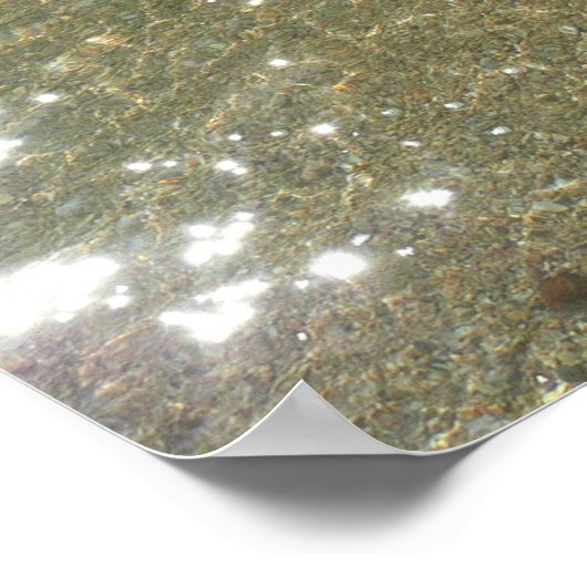 Water op Abstracte Natuur Beach I Fotografie Poster (Hoek)