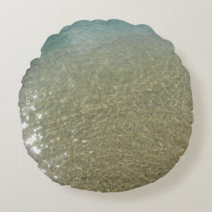 Water op Abstracte Natuur Beach I Fotografie Rond Kussen