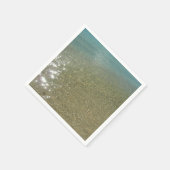 Water op Abstracte Natuur Beach I Fotografie Servetten (Hoek)