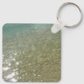 Water op Abstracte Natuur Beach I Fotografie Sleutelhanger (Achterkant)
