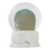 Water op Abstracte Natuur Beach I Fotografie Sneeuwbol (Achterkant)