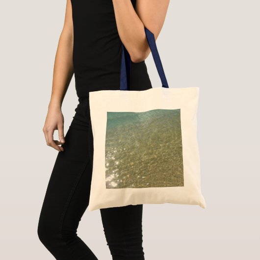 Water op Abstracte Natuur Beach I Fotografie Tote Bag (Voorkant (product))