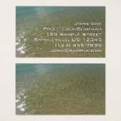 Water op Abstracte Natuur Beach I Fotografie Visitekaartje (Voorkant /achterkant)