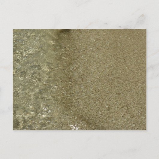 Water op Abstracte Natuur Beach II Fotografie Briefkaart (Voorkant)