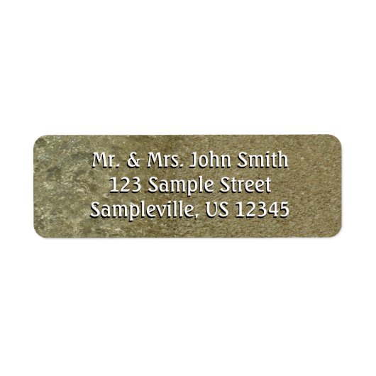 Water op Abstracte Natuur Beach II Fotografie Etiket (Voorkant)