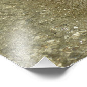 Water op Abstracte Natuur Beach II Fotografie Foto Afdruk (Hoek)