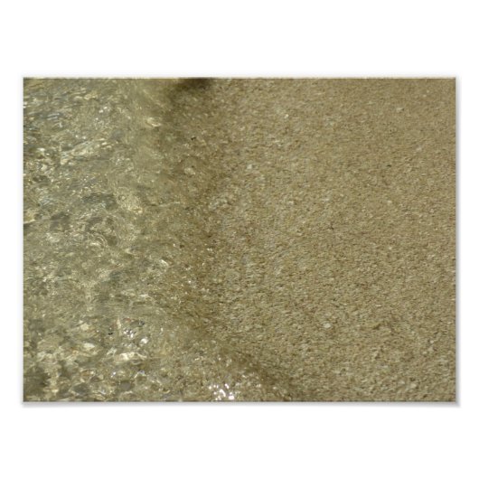 Water op Abstracte Natuur Beach II Fotografie Foto Afdruk (Voorkant)
