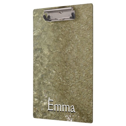 Water op Abstracte Natuur Beach II Fotografie Klembord (Links)