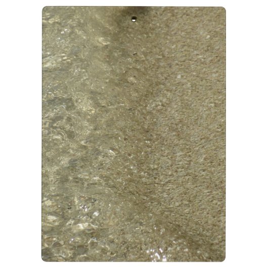 Water op Abstracte Natuur Beach II Fotografie Klembord (Achterkant)