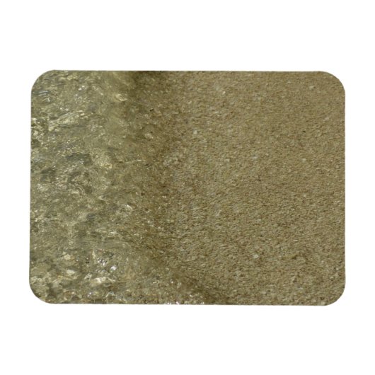 Water op Abstracte Natuur Beach II Fotografie Magneet (Horizontaal)