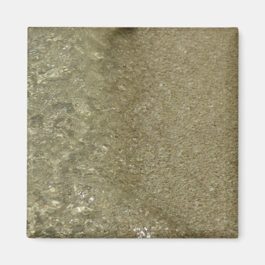 Water op Abstracte Natuur Beach II Fotografie Magneet (Voorkant)