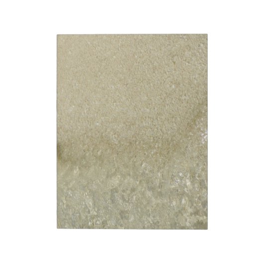 Water op Abstracte Natuur Beach II Fotografie Notitieblok (Linkerzijde)