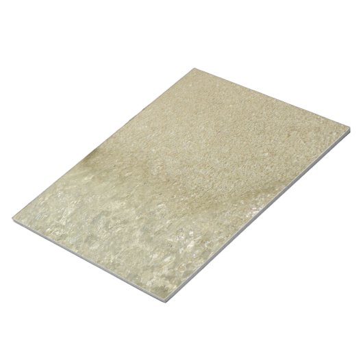 Water op Abstracte Natuur Beach II Fotografie Notitieblok (Schuin)