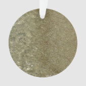 Water op Abstracte Natuur Beach II Fotografie Ornament (voorkant)