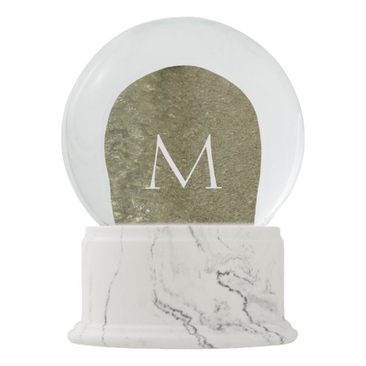 Water op Abstracte Natuur Beach II Fotografie Sneeuwbol (Voorkant)