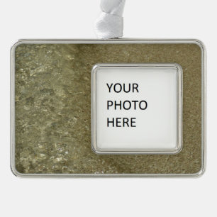 Water op Abstracte Natuur Beach II Fotografie Verzilverd Omlijst Ornament