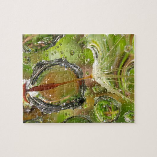 Water op dandelionzaad, CA Legpuzzel (Horizontaal)