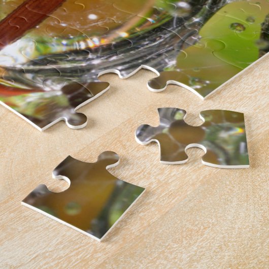 Water op dandelionzaad, CA Legpuzzel (Zijkant)