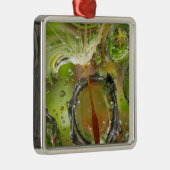 Water op dandelionzaad, CA Metalen Ornament (Rechts)