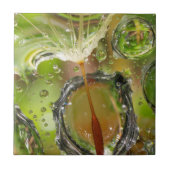 Water op dandelionzaad, CA Tegeltje (Voorkant)
