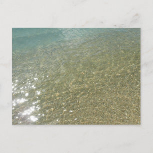 Water op het Strand I Abstracte Natuurfotografie Briefkaart