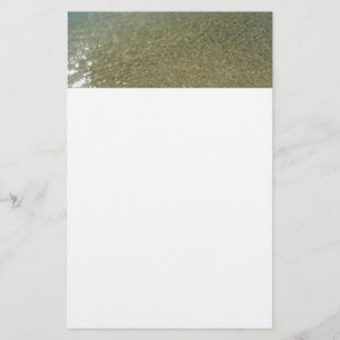 Water op het Strand I Abstracte Natuurfotografie Briefpapier
