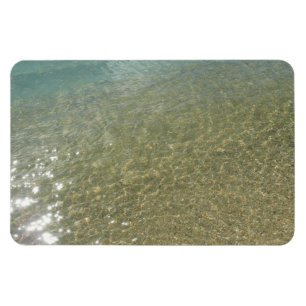 Water op het Strand I Abstracte Natuurfotografie Magneet