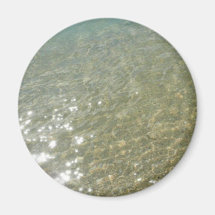 Water op het strand I Abstracte natuurfotografie Magneet