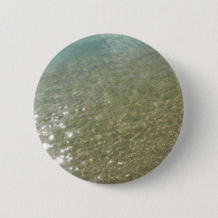 Water op het strand I Abstracte natuurfotografie Ronde Button 5,7 Cm