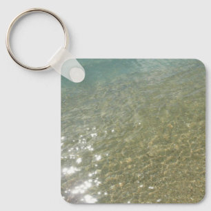 Water op het Strand I Abstracte Natuurfotografie Sleutelhanger