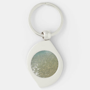 Water op het Strand I Abstracte Natuurfotografie Sleutelhanger
