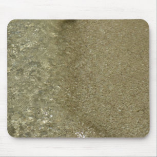 Water op het strand II Abstracte natuurfotografie Muismat