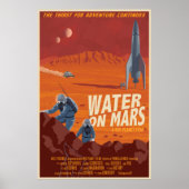 Water op Mars Poster (Voorkant)