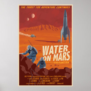 Water op Mars Poster