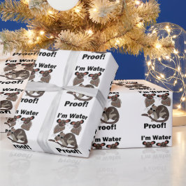 Water Opossum Ik ben Waterdicht Grappig Cadeaupapier