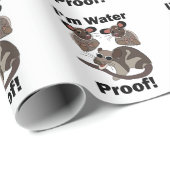 Water Opossum Ik ben Waterdicht Grappig Cadeaupapier (Rol Hoek)