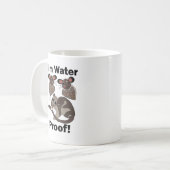 Water Opossum Ik ben Waterdicht Grappig Koffiemok (Voorkant links)